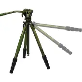 Sirui CT04 Trépied avec support vidéo CT5 Vert mat Aluminium (Métal), Trépied, Vert