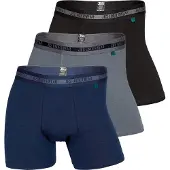 JBS Boxers bleu foncé / gris / noir