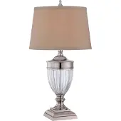QUOIZEL Dennison Lampe de table E27 Nickel poli (E27)