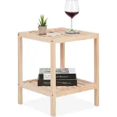 Relaxdays Table d'appoint (40 x 40 x 50 cm)