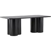 Ebuy24 Olivia table de salle à manger 100x210 cm noir.