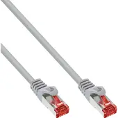 InLine 76402 Câble patch, S/FTP (PiMf), Cat.6, 250MHz, PVC, cuivre, gris, 2m