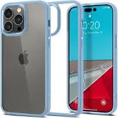 Spigen ACS04667 (Apple iPhone 14 Pro), Coque pour téléphone portable, Bleu, Transparent