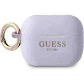 GUESS Guapsggeu Airpods Pro Cover Purple/Purple Silicone Glitter
