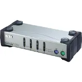 Aten CS-84A Commutateur KVM, câble inclus, Commutateur KVM, Argent
