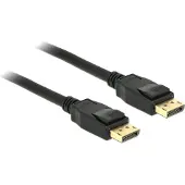 DeLOCK - Câble DisplayPort - DisplayPort (M) pour DisplayPort (M) - DisplayPort 1.2a - 50 cm - support 4K - noir