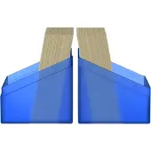 Ultimate Guard Boulder 100+, Boîte pour 100 cartes TCG double-sleeves, Saphir, Rangement sécurisé et durable