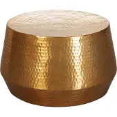 Wohnling Table basse MAHESH 60x36x60 cm aluminium Table d'appoint or