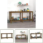 The Living Store établi 180x50x80 cm pin massif