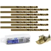 GEKO Forets pour métal 4,5 mm HSS, paquet de 10 (4,5 mm)