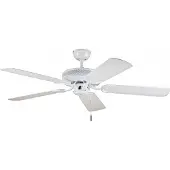 Deko Ventilateur de plafond White Eagle 132 cm avec cordon de tirage, Ventilateur, Blanc