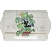 Kiub Plateau Rectangulaire Chaton Et Monstera 38 Cm