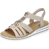 Rieker Sandales pour femmes V0649-62 beige 37