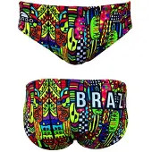 Turbo Fiesta Brazil Swimming Brief Multicolore 3XL Homme