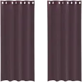 vidaXL Voile Rideaux avec oeillets 2 pcs. Violet 140x245 cm