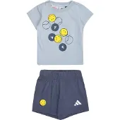 Adidas X Smileyworld Summer Set Bleu 3-6 Months Enfants