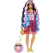 Mattel Barbie Extra Poupée Basketball Jersey, Poupée à habiller, Poupée de mode