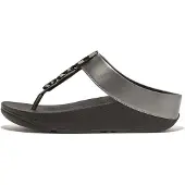 FitFlop Halo Bead-circle Metallic Toe-post Flip Flops Noir EU 36 Femme
