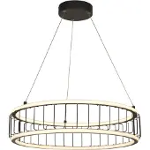 Searchlight 1Lt Cage Led Drum Hanging, 58Cm, Sand Black