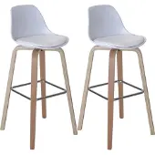 MCW Tabouret de bar -A89 (lot de 2)