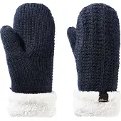 Jack Wolfskin Highloft Knit Mittens Bleu S Femme