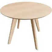 Ebuy24 Townsville table de salle à manger Ø100cm plaqué chêne.