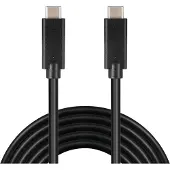Sandberg USB-C > USB-C 2M USB 3.1 Gen.2, 2 m, USB C, USB C, USB 3.2 Gen 2 (3.1 Gen 2), Mâle/Mâle, Noir