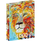 Enjoy Puzzle Puzzle 1000 pièces – Lion coloré