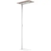Unilux Lampadaire NEXUS LED, technique de détection, 4000 K, 40000 heures, pour jusqu'à 2 postes de travail, socle, blanc