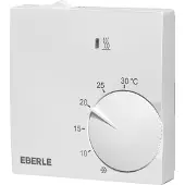Eberle Régulateur d'ambiance blanc actif extra plat, 5 - 30 degrés, avec réduction de la température