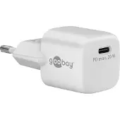 Goobay 65404 USB-C PD GaN chargeur rapide Nano (20 W) blanc, blanc - 1x port USB-C (Power Delivery)