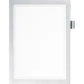 Durable Cadre d'information NOTE A4 DURAFRAME, face avant magnétique, argent métallisé