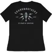Crankbrothers T-shirt édition 25e anniversaire pour femmes, taille XL, noir-gris clair...