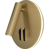 Maytoni Ios 176 Applique murale LED 9W ronde or mat blanc chaud (550 lm)