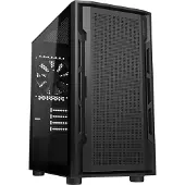 Cougar PC skria UNIFACE Black Mini Tower Mesh Front Panel 1x 120mm Fan TG Left Panel