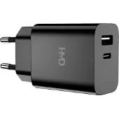 HMD Dual Port Wall Charger 30W Noir (30 W, 2 ports), Chargeur USB, Noir