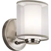 Kichler Applique murale LED Elstead Saldana G9, étain classique