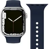 Vonmählen Silicone Loop Case 1 Band One Navy 38/40/41mm (38 mm, 40 mm, 41 mm, Acier inoxydable), Sangles de montre, Bleu