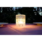 New Garden Jack 10 Lux - lampe de table rechargeable - Ø9,4 x 10 cm - 1W LED inclus - IP54 - transparent
