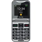 Beafon Fold10 LTE - 4G, Silver Line, téléphone à clapet à grosses touches, noir-argent