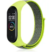 Cover-Discount Xiaomi Mi Band 7 - Bracelet de remplacement en tissu nylon (Nylon), Sangles de montre, Jaune