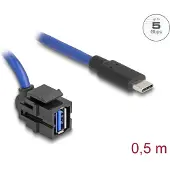 DeLOCK Keystone Modul USB 5 Gbps A Buchse zu USB Type-C St