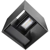 Nordlux Applique d'extérieur Milda Kubi IP44, Variante : 100 x 100 mm, 4,9 W, LED, 290 lm, anthracite