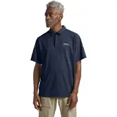 Jack Wolfskin Delgami Short Sleeve Polo Bleu S Homme