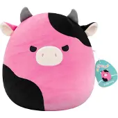 Squishmallows Maskotka Pollyanna - Pluszowa Krowa Czarna i Różowa 30 cm