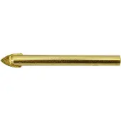 AWTOOLS Foret pour verre et céramique - - 8 x 70 mm - Pointe carbure - Revêtement titane - Auto-centrage