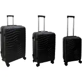 Scandinavian Collection - Suitcase Set - 3 pcs, Valise, Bleu, Noir, Gris