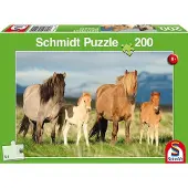 Schmidt Spiele 56199 Puzzle Famille de chevaux - 200 pièces
