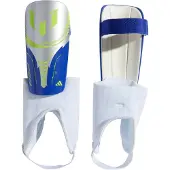 Adidas Protège-tibias d'échauffement Messi Junior Enfant Silver Metallic/Lucid Blue/Solar Yellow