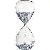 J-Line Sablier perles verre argent extra large